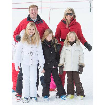 Holländische Königsfamilie startete bei Sonnenschein in Lech-Urlaub 