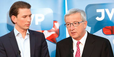 EU-Wahl: Juncker wirbt mit Kurz