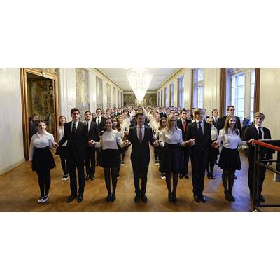 Die Proben für die Eröffnung des Opernballs 2015