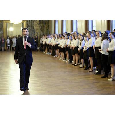 Die Proben für die Eröffnung des Opernballs 2015