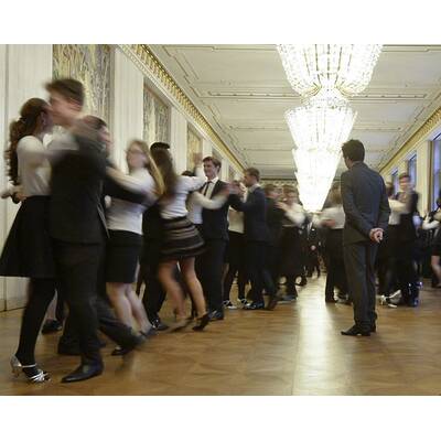 Die Proben für die Eröffnung des Opernballs 2015