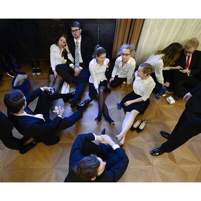 Die Proben für die Eröffnung des Opernballs 2015