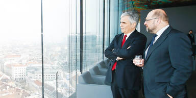 Faymann berät mit Schulz Griechen- & Ukraine-Krise