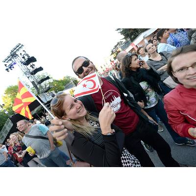 Fashion Show im Eurovision Village am Rathausplatz