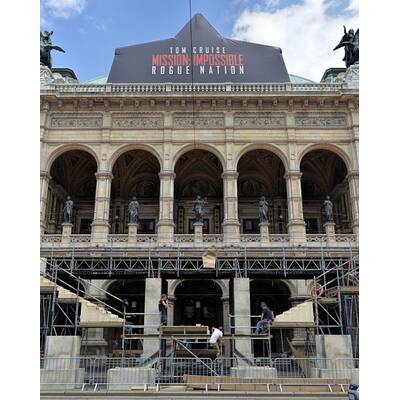Aufbauarbeiten in der Staatsoper für 