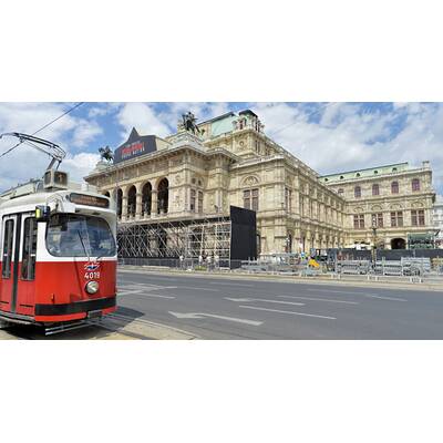 Aufbauarbeiten in der Staatsoper für 