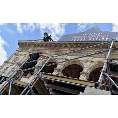 Aufbauarbeiten in der Staatsoper für 