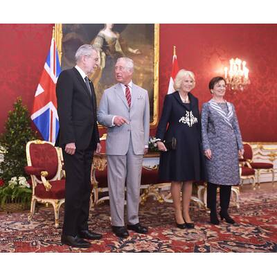 Prinz Charles & Camilla in der Hofburg