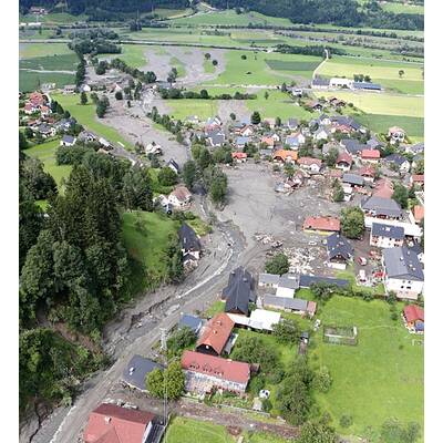 Ortskern von Muren-Katastrophe zerstört