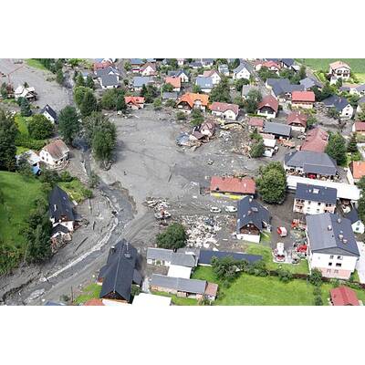 Ortskern von Muren-Katastrophe zerstört