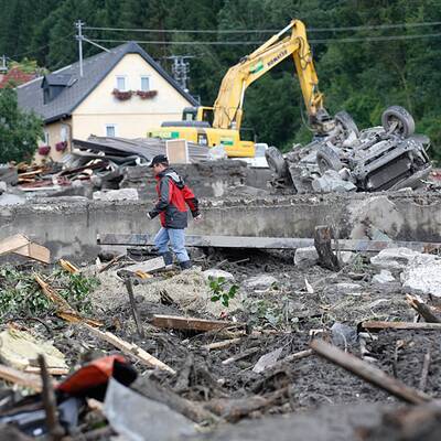 Ortskern von Muren-Katastrophe zerstört