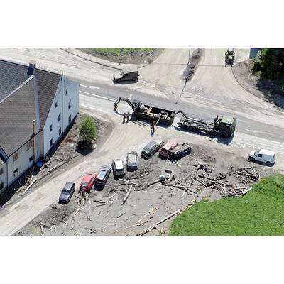 Ortskern von Muren-Katastrophe zerstört