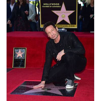 David Duchovny bekommt Stern am Walk of Fame