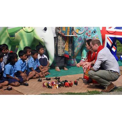 Herzogin Kate & Prinz William in Indien