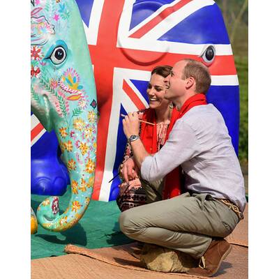 Herzogin Kate & Prinz William in Indien