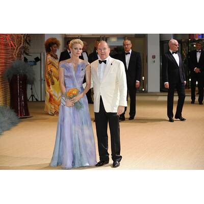 Fürst Albert & Fürstin Charlène am Rotkreuzball