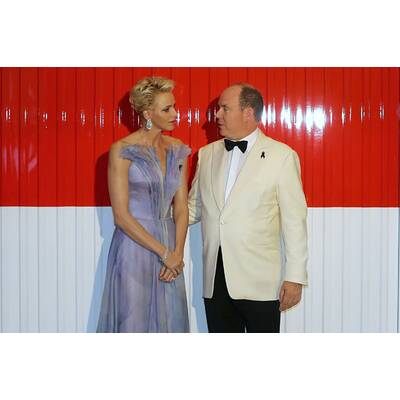 Fürst Albert & Fürstin Charlène am Rotkreuzball