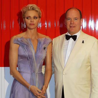 Fürst Albert & Fürstin Charlène am Rotkreuzball