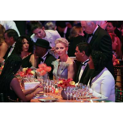 Fürst Albert & Fürstin Charlène am Rotkreuzball