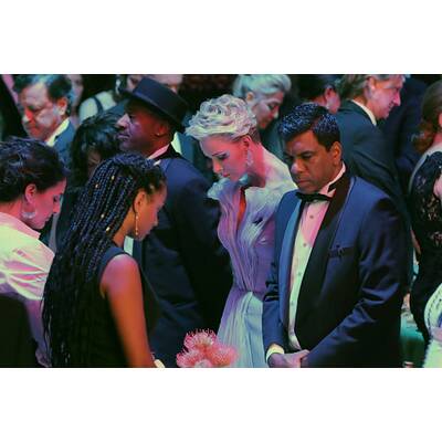 Fürst Albert & Fürstin Charlène am Rotkreuzball