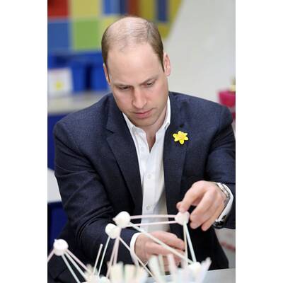 Prinz William baut blind ein Zelt auf 