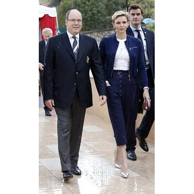 Fürstin Charlène & Albert turteln bei Tennisturnier