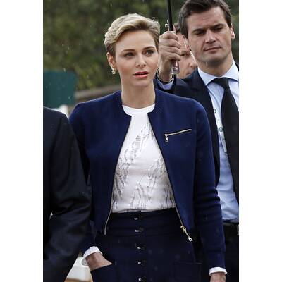 Fürstin Charlène & Albert turteln bei Tennisturnier