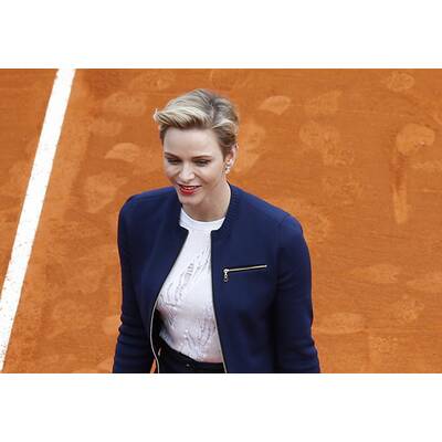 Fürstin Charlène & Albert turteln bei Tennisturnier