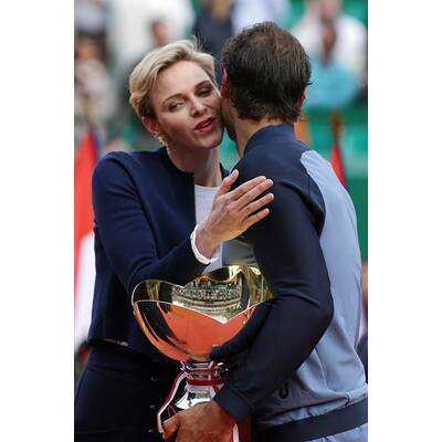 Fürstin Charlène & Albert turteln bei Tennisturnier