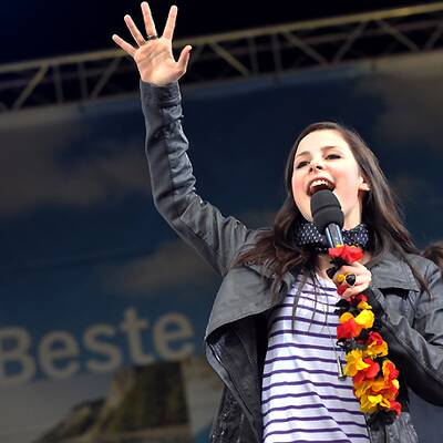 Lena wird in Hannover empfangen