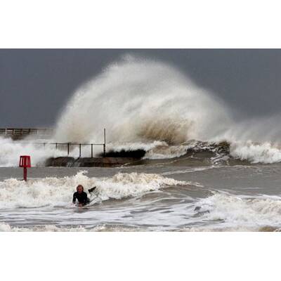 Sturmflut an der Nordsee
