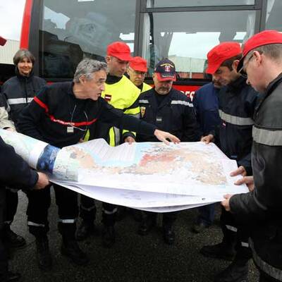 Hilfskräfte in Haiti