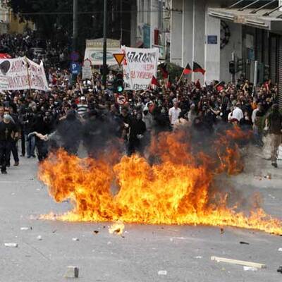 Bereits Kriegszustände in Athen