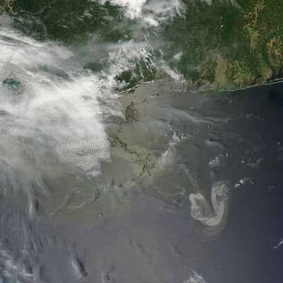 Satellitenbilder des Golfs von Mexiko