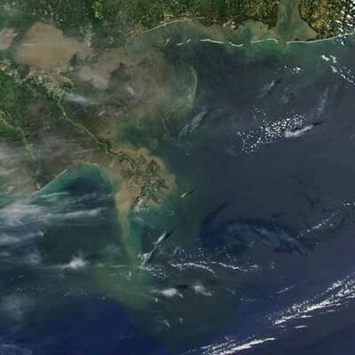 Satellitenbilder des Golfs von Mexiko