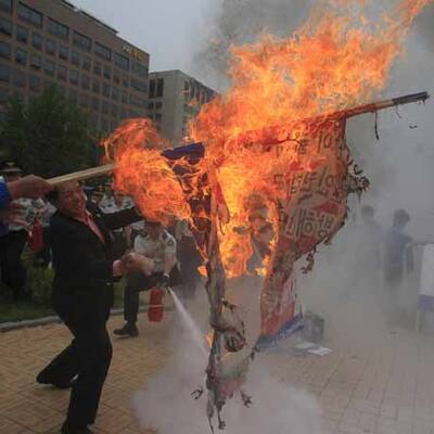 Südkorea protestiert gegen Nordkorea