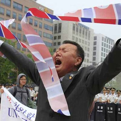 Südkorea protestiert gegen Nordkorea