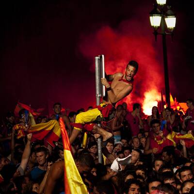 So jubeln Spanier über WM