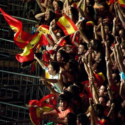 So jubeln Spanier über WM