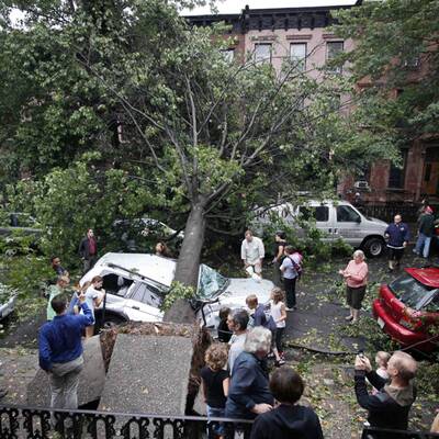 Schwere Orkanschäden in Brooklyn