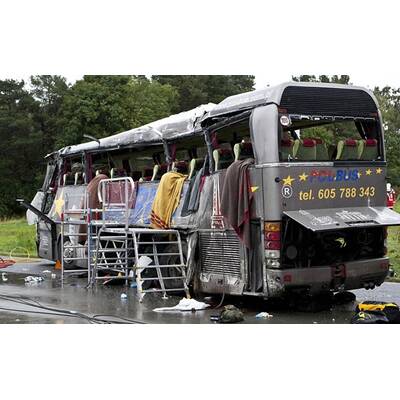 Busunfall nahe Berlin