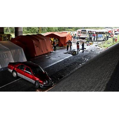 Busunfall nahe Berlin