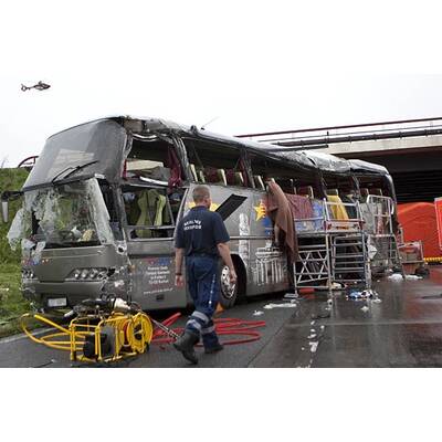 Busunfall nahe Berlin