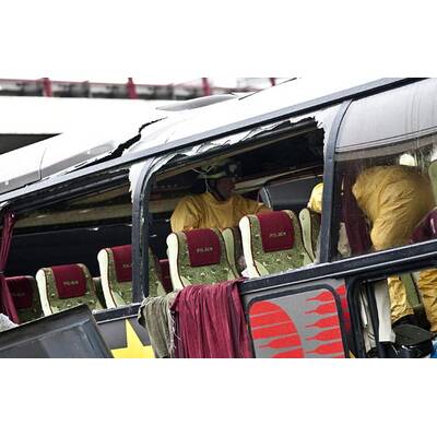 Busunfall nahe Berlin