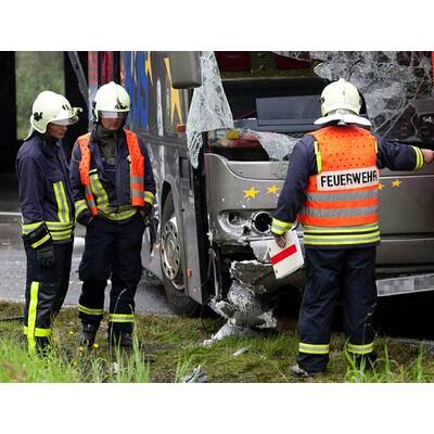 Busunfall nahe Berlin