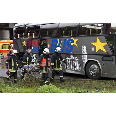 Busunfall nahe Berlin