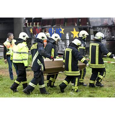 Busunfall nahe Berlin