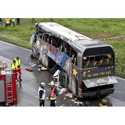 Busunfall nahe Berlin