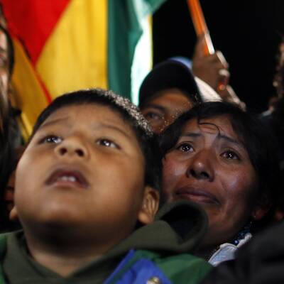 Chile-Kumpel: Ihre Familien fieber mit