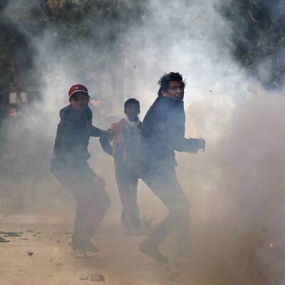 Blutige Unruhen in Tunis